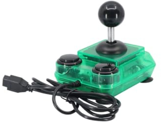 ArcadeR 9 pin standard Joystick kompatibel zu Atari, Commodore, Sega etc., Farbe:Transparent grün