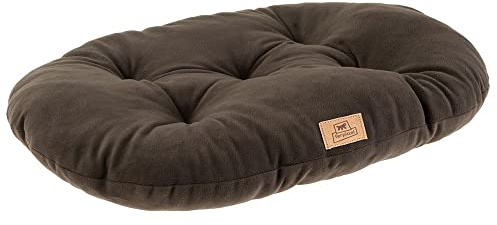 Ferplast Cuscino Cane e Gatto RELAX MICROFLEECE, Cuccia in Caldo e Soffice Micropile per Taglia Media, Lettino per Cani Lavabile, 65 x 42 x 12 cm. Marrone