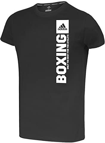Adidas T-Shirt Community Vertical, Unisex Sportshirt für Herren & Damen, Kurzarm-Shirt, 100% Baumwolle, Gr.