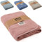 BEARFOOT Babydecke - Musselin Fleecedecke (Baumwolle, Fleece) flauschig weiche Kuscheldecke, Baby/Neugeborene/Kinder Geschenk Junge & Mädchen zur Geburt (Dusty Rose)