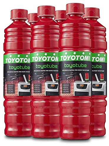 TOYOTUBE BOTTIGLIE DI COMBUSTIBILE INODORE PER STUFE ZIBRO (9LT - 6 BOTTIGLIE)