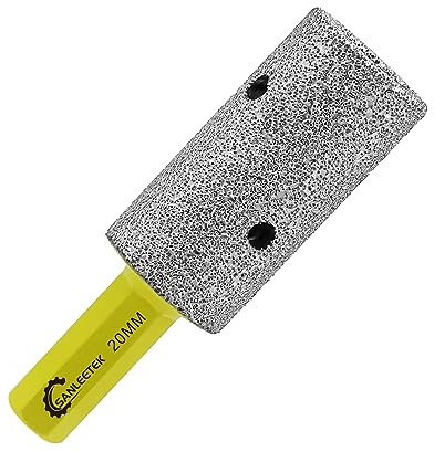 Fresa Diamantata 20mm Allargamento Sagomatura Rifilatura di Fori Esistenti con Codolo Esagonale in Piastrelle Porcellana Ceramica Marmo Granito Pietra Artificiale SANLEETEK