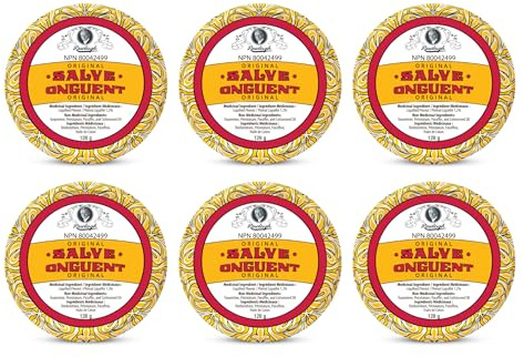 Rawleigh Antiseptic Ointment Large Tin 4.5oz (6 Pack) Bedsores Coal Cysts Diaper Rash Insect Bites Ingrown Toes/Fingernails Superficial Burns Scalding