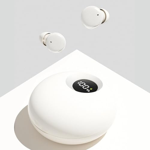 Xmenha Mini In Ear Bluetooth Sleep Earbuds Noise Cancelling Weiß