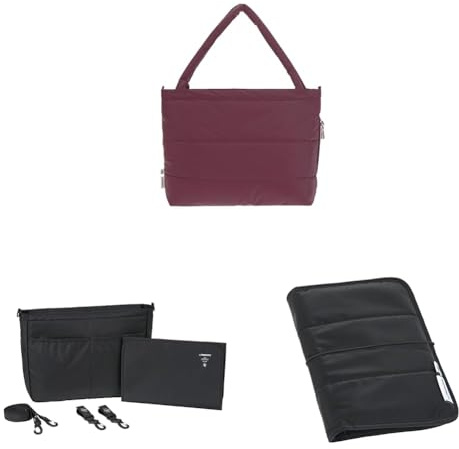 LÄSSIG Bundle Baby Wickeltasche Shopper mit Kinderwagenbefestigung+ Kinderwagenorganizer + Windeltasche mit Wickelunterlage