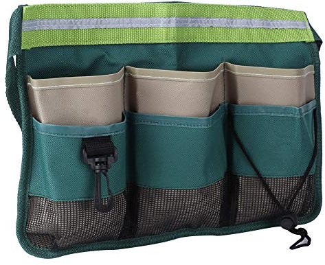 Garden Tools Bag with Adjustable Belt Waist Hanging Pouch Oxford Cloth Multi-Pocket Garden Tool Storage Organizer for Men Women