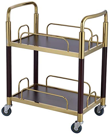CNBYDK Barwagen, Küchenwagen aus Holz und Metall, Weinhalter, Servierwagen, geeignet für Küche, Club, Wohnzimmer, Küche, Bar, Servierwagen