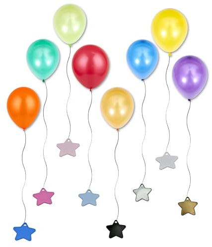 GODFATHER Balloon Wights Star Shape Balloon Weight For Decoration Helium Balloon Weights For Birthday Anniversary Home Decoration (Multicolor Pack of 5)