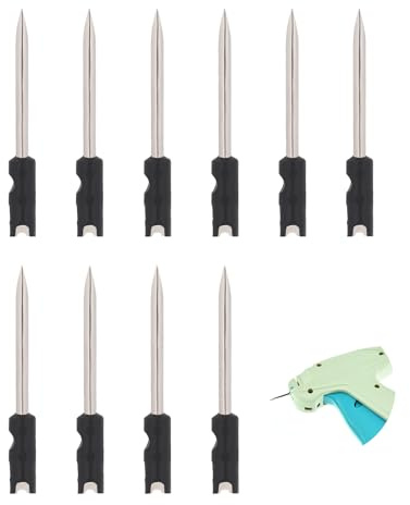 ktxaby 10Pcs 3.5cm Standard Tagging Gun Needles,Tagging Gun Replacement Needles Price Tag Gun Needles for Clothing,Tag Attacher Guns Needles for Clothes Labeler Micro Stitch(No Tagging Gun)