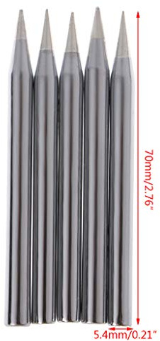 DIIOOMIEEU 5 Pcs 60W Replacement Soldering Iron Tip Solder Tip