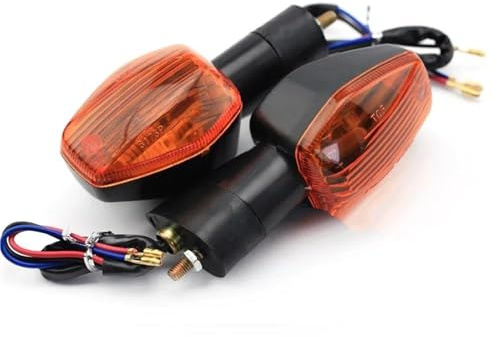 SHYYBD Indicatori di Direzione Indicatori di Direzione per Motociclette, Luce Lampeggiante per H&Onda CB 600F 600S 900F per Hornet 1300 400 SB/SF 1000R CBF 500 600N 1000F Frecce Moto(Ambra)