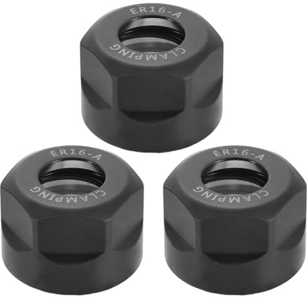 QUARKZMAN 3 Pezzi Dado Di Serraggio ER16A(M22 Per Mandrino Portautensili | Tornio Fresatrice CNC