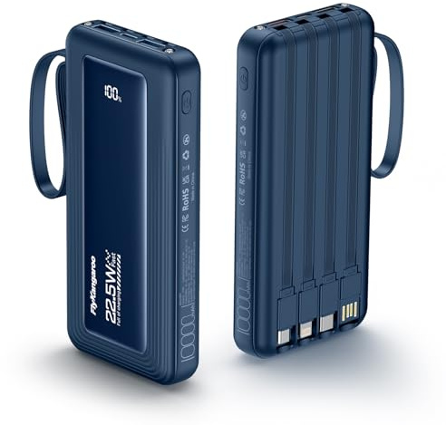 Power Bank 10000mAh, 22.5W Fast Charging Portable Charger（DarkBlue）
