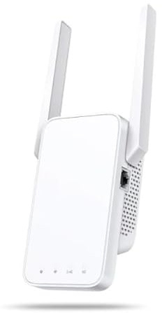 Repetidor - WiFi AC1200 de Doble Banda, con botón WPS, 2 Antenas Exteriores y Acabado en Blanco. Ideal para Ampliar la Cobertura de Red.