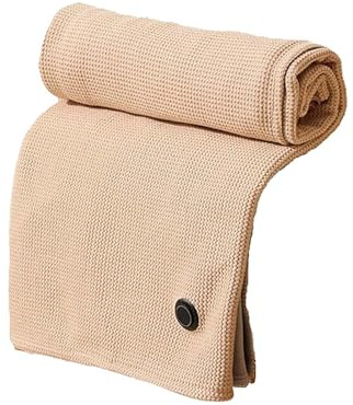 Cojín térmico para hombro, calentador de cuello USB, calentador de hombros, envoltura eléctrica, cojín de calor, regalo para madres, mujeres, mamá, papá (beige)