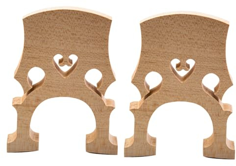 GALPADA 2 Pcs Maple Wood Cello Bridge Parts, Professional Fitted Cello Bridge Replacement Part for Instrument, Easy to Carry for Bag Storage