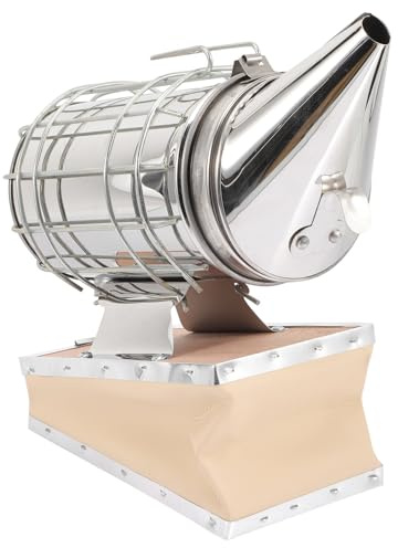 DOITOOL Mini Ahumador para Apicultura de Acero Inoxidable con Protector Térmico Gancho Portátil para Colmenas y Manejo Seguro Herramienta Práctica para Apicultores
