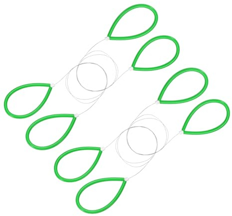 sourcing map Pottery Wire Tool 4Pcs 17.72 Standard Clay Wire Cutter Cutting Pottery Tools with Rubber Handle for Clay Cutting Sculpting Cheese Dough Tools, Green