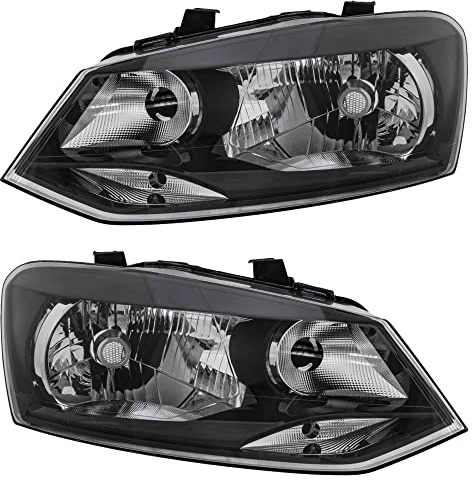 Halogen Scheinwerfersatz Scheinwerfer Satz Hauptscheinwerfer Set links und rechts H4 Kunststoff passend für 6R 6C 6R_