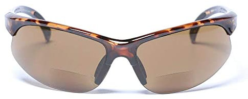 The Wind Breaker Sport Wrap Polarisierte Bifokale Sonnenbrille - Outdoor Lesebrille für Damen und Herren Gr. M, türkis