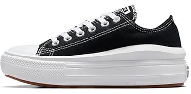 Converse Women's Chuck Taylor All Star Move Gymnastics Shoe, Black White White, 6 UK