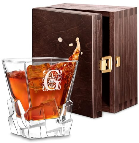 Maverton Whisky Glas mit Gravur - Whiskey glass 250 ml mit Namen - Geburtstagsgeschenk für Männer - Whisky Geschenk - personalisierte Geschenke für Männer - Höhe: 10 cm