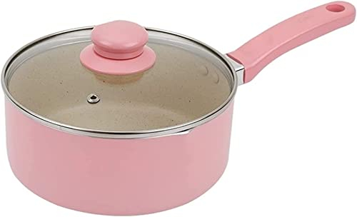 YQBUER Wok-Aluminiumlegierungs-Milchtopf Antihaft-Kleiner Suppentopf Ergonomischer Grifftopf Geeignet for Herdplatten-Saucentopf