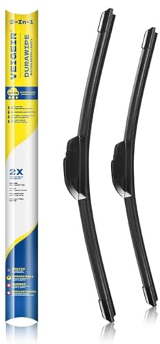 VEIGEIR 22 inch + 20 inch Windshield Wiper Blades Compatible with Toyota Tacoma 2020-2016 4Runner 2009-2003 86 2020-2017 Chevrolet Camaro 2020-2016 Corvette 2019-2014 Malibu 2008-2004 Wiper 2 Pack
