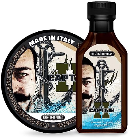 Set Sapone da barba Il Capitano 2 100ml + dopobarba Il Capitano 2 100ml