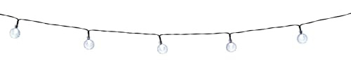 Grundig Solar Power Light String - 15M - 100 Lichterketten mit Solarpanel - Warmweißes Licht - 8 Modi - Schwarz