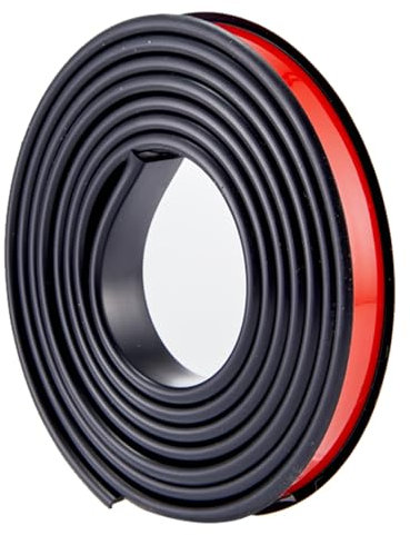 DryiC U-Shape Self-Adhesive Furniture Edge Tape Flexible TPE U-Profil Gummi Schutzleisten Für Schränke, 18 mm Breit Und 10 Meter Lang,Schwarz
