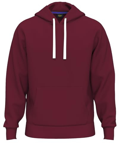 Hoodies For Men UK Premium Grade| 100% Original Plain Mens Hoodies Pullover Year-Round Cotton Fleece Hooded Sweatshirt