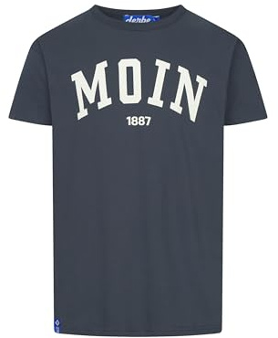 derbe Herren T-Shirt HSV Moin - Blau XL - HSV Fanartikel Hamburger Sportverein