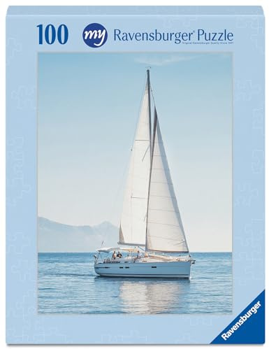 Ravensburger Fotopuzzle 100 Teile mit eigenem Bild Hochformat Hellblau | 100 Teile, Zum Selbstgestalten, Personalisierte Fotogeschenke, Für Kinder und Erwachsene
