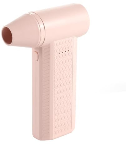 Begchy Mini Turbo Jet Fan Plumeau d'air portable à 4 niveaux réglables pour nettoyage de clavier et de voiture Séchage des cheveux Rose