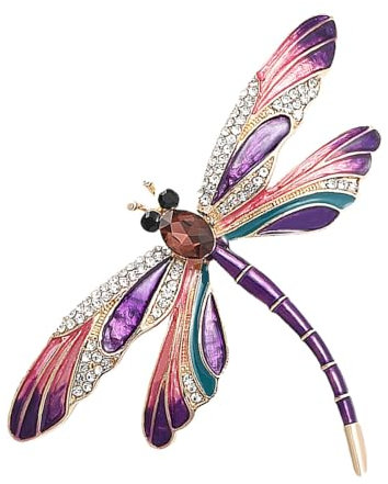 Libellen-Brosche | fliegende Insekten Legierung Brosche Pin | Tier-Anstecker für Frauen | Legierung Tier-Brosche | Insekten-Brosche Kristall Bienen Brosche Brosche, Refer to description,