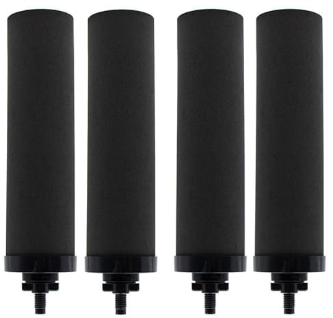 4 pièces filtre à eau noir coquille de noix de coco charbon actif BB9-2 filtres système de filtre à eau