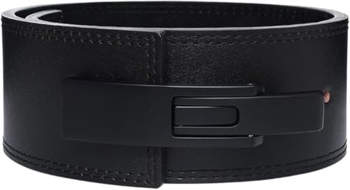 WLDOCA Klassischer Gewichthebergürtel - 100% Leder - für Damen und Herren - Gürtel für Bodybuilding, Krafttraining, Gewichtheben - Classic Leather Weightlifting Belt