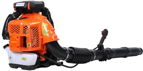 80CC Backpack Leaf Blower,Gas Leaf Blower,Up to 900CFM,Powerful Clearing,Backpack Blowers for Lawn Care Yard Dust Debris Powerful Clearing Performance and Ergonomic Harness System Orange