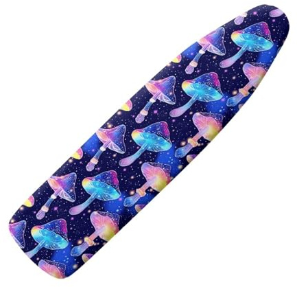 Copri Asse da Stiro Pianta Astratta Blu Copriasse da Stiro Riflettente al Calore per Stiratura Rapida Mollettone Copertura Copri Ferro da Stiro Universale Montaggio Facile 122x42cm