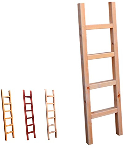 Scala in Legno per Letti a Castello, Scala per Letto a Castello, Scala Alta 120 cm/150 cm, Scala di Accesso Universale e Stabile per dormitori Studenteschi, Camper, camere da Letto