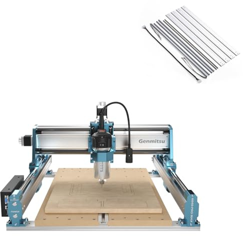 Genmitsu Fraiseuse CNC 4040-PRO MAX+ Kit d'extension d'axe Y pour fraisage du bois, du métal et de l'acrylique, contrôle GRBL, machine à graver 3 axes avec toupie de 710 W