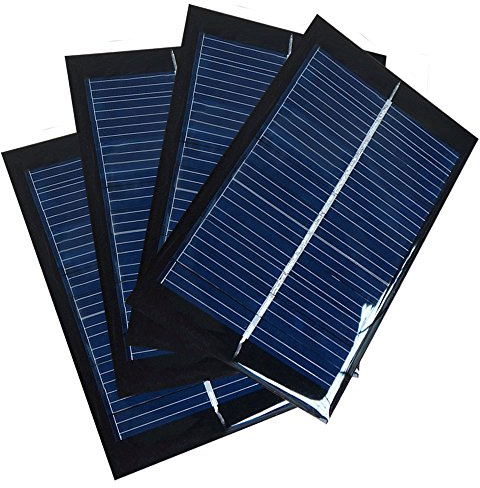Satz von 4 Stücke NUZAMAS 6V 100mA 90X60mm Mikro-Mini-Sonnenkollektor-Zellen für Sonnenenergie-Energie, DIY Haus, Wissenschaft-Projekte - Spielwaren - Batterieladegerät