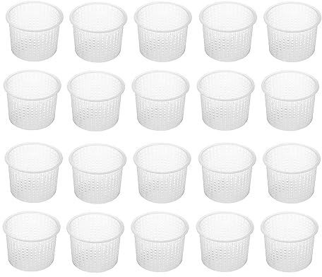 20 x Molde para Queso 6x4,7 cm – Para Quesos Frescos de 150 g, Drenaje Eficiente del Suero