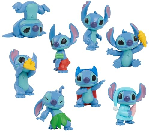 Stitch Disneys Lilo Collectible Friends-Figurenset, 8-teiliges Figurenset, 5 cm große Sammelfiguren, Kinderspielzeug ab 3 Jahren von Just Play