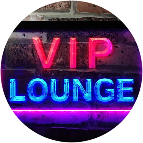 ADVPRO VIP Lounge Bar Beer Club Pub Man Cave Dual Color LED Barlicht Neonlicht Lichtwerbung Neon Sign Blau & Rot 300 x 210mm st6s32-j0691-br