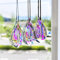 H&D HYALINE & DORA Prisme de Cristal Attrape-Soleil en Verre pour fenêtre, 76 mm / 63 mm / 50 mm AB, pièces de Prisme de Lustre, Paquet de 3