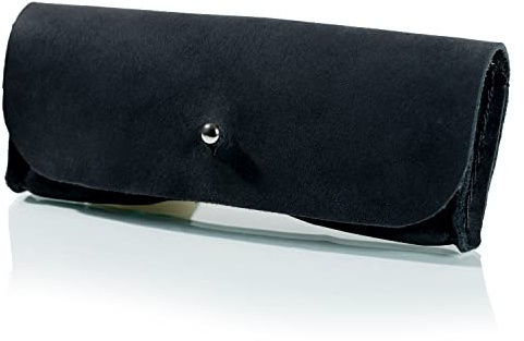 hecho. Brillenetui - Handgefertigt, 100% echtes Leder & Fair-Trade (Sonnenbrillen Etui Tasche Hülle Schutz Brille Lesebrille Tagesbrille Lesebrillenetui Herren Damen Unisex)