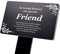 Special Friend Memorial Remembrance Plaque Stake - Black Waterproof, Outdoor, Grave Marker, Tribute, Plant Marker (Black)