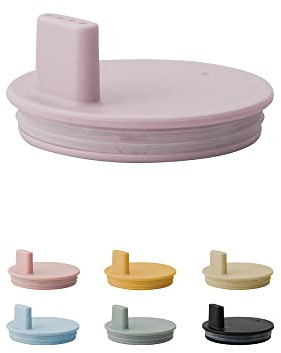 Design Letters deckel für Baby und Kinder Persönliches Trinkglas in Tritan (Lavendel) - BPA-frei, BPS-frei und EA-frei, matt gefärbter Deckel mit Silikonring, spülmaschinenfest, 14 g